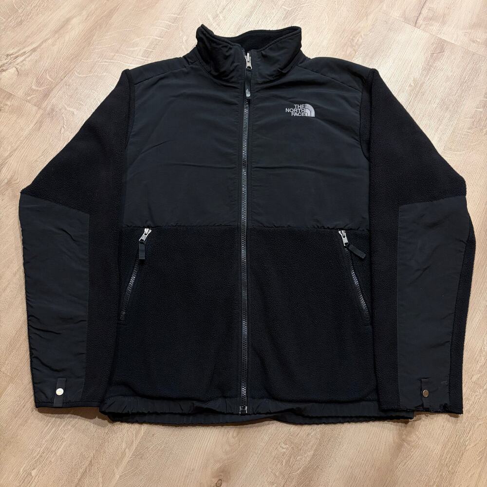 The North Face Denali Jacket Full Zip Youth Boys XL (18/20) Black Mock Neck